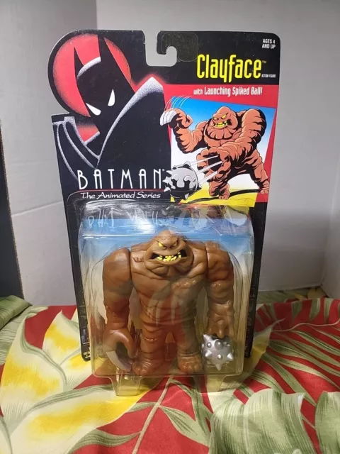 Kenner Batman The Animated Series Clayface Action Figure On Card Sealed