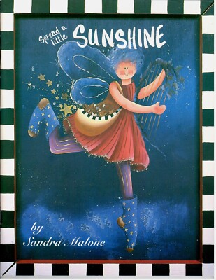 Liberté Et Fleurs Sandra Malone Acrylique Décoratif Peinture Livre MALONE Sunshine 
