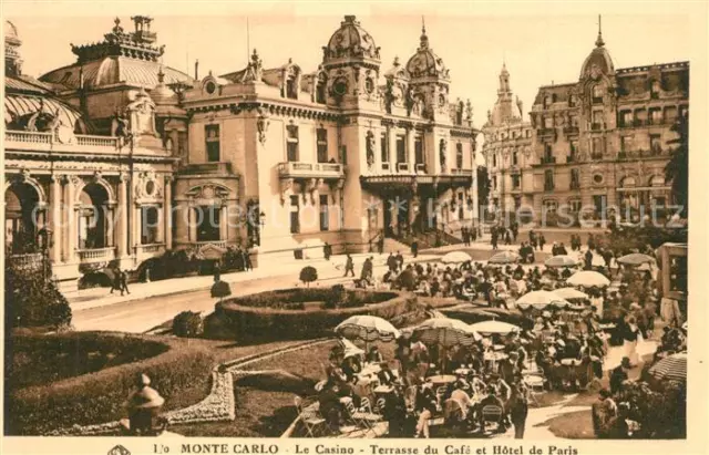 73572442 Monte-Carlo Le Casino Terrasse du Cafe et Hotel de Paris Monte-Carlo