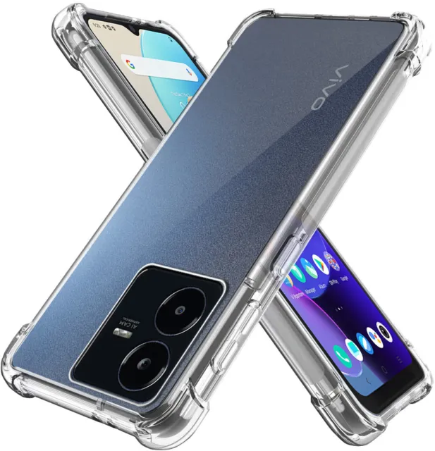 For Vivo Y22s Y33s Y21s Y21 (2021) Heavy Duty Soft Clear Case Shockproof Cover
