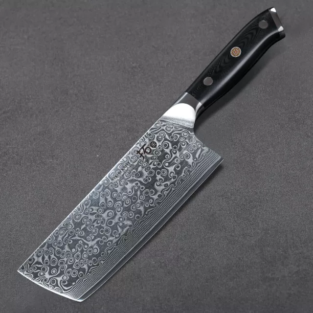18cm Nakiri Messer Japan VG10 Damaskus Stahl Koch Küchenmesser mit G10 Griff