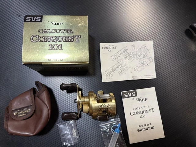 リール SHIMANO 01CALCUTTA CONQUEST 101 Shimano 01 Calcutta Conquest 101 Left Bait Casting Reel for