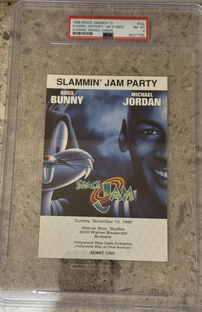 MICHAEL JORDAN SPACE Jam Full Ticket WB Studios Jam Party PSA