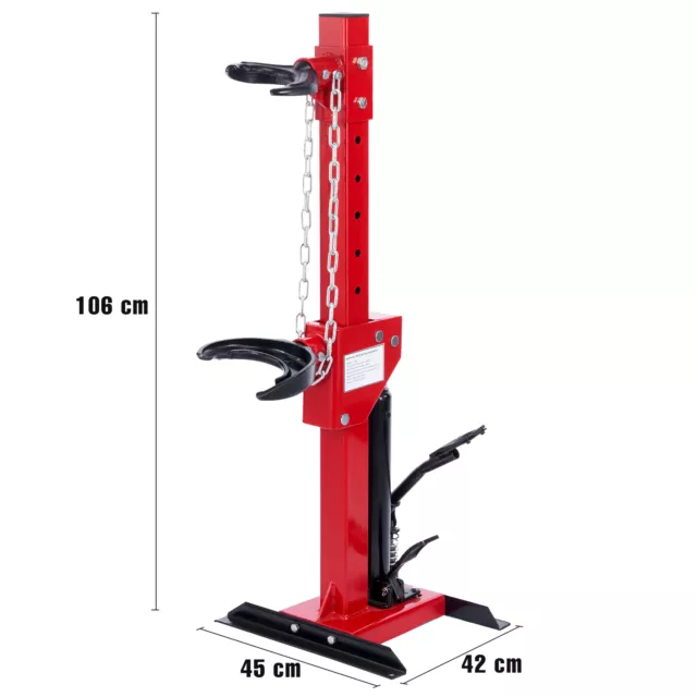 3T Compresseur Ressort Amortisseur Hydraulique Auto Outil Portable réglable 2