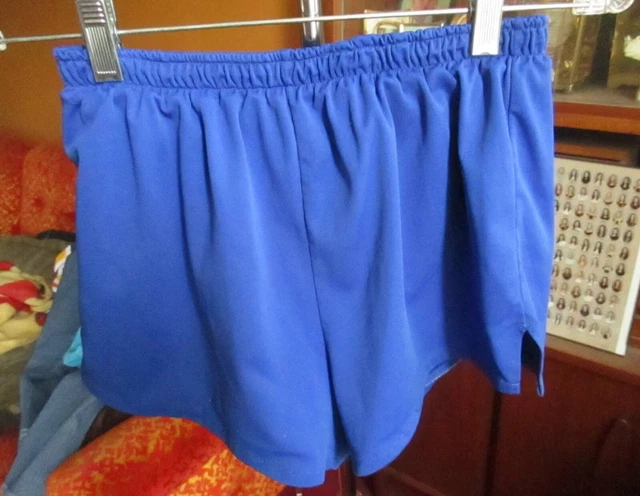 SMALL True Vtg 80s CLASSIC DODGER SLINKY BLUE RUNNING GYM Shorts Mens USA