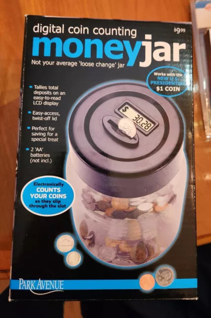Digital Coin Counting Money Jar Bank - Accepts all US Coins