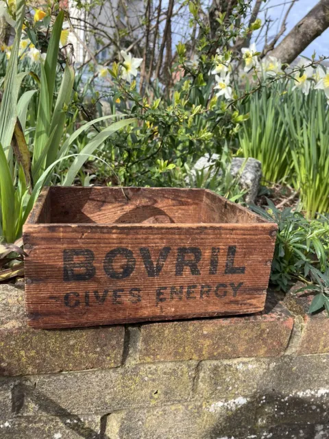 Antique Vintage Bovril Wooden Box