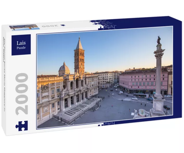 Lais Puzzle - Die Piazza Santa Maria Maggiore in Rom, Italien - 2.000 Teile