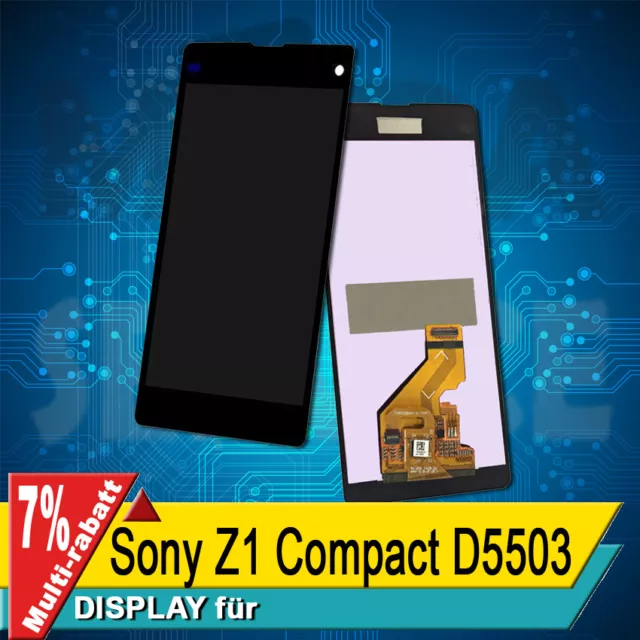 Display Für Sony Z1 Compact D5503 Komplettes Bildschirm Lcd Touch Schwarz