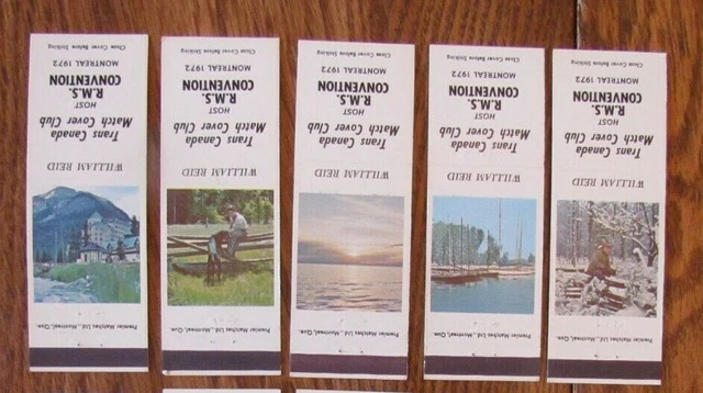 Canadian Scenes 1972 Complete Set Of 10 Matchbook Covers (Montreal, Quebec) -E20 3
