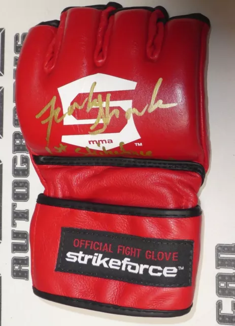 Frank Shamrock Signed Official StrikeForce Fight Glove BAS COA UFC 1st Champion 2