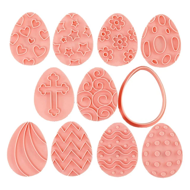 Moules à Biscuits En Bois - 8 Formes Différentes (Citrouille, Sapin, Lapin…) - Tampon à Embosser Pour Pâtisserie DIY
