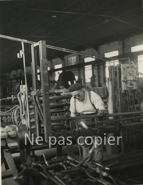Photographie Argentique Originale - Usine De Plâtrerie / Carreaux De Plâtre - Tirage D'époque