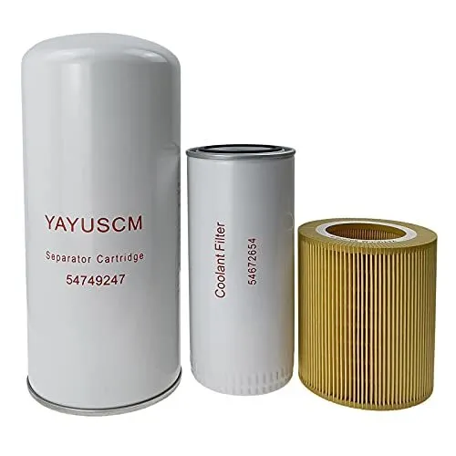 YAYUSCM Oil Separator 54749247 Oil Filter 54672654 Air Filter 89295976 Filter...
