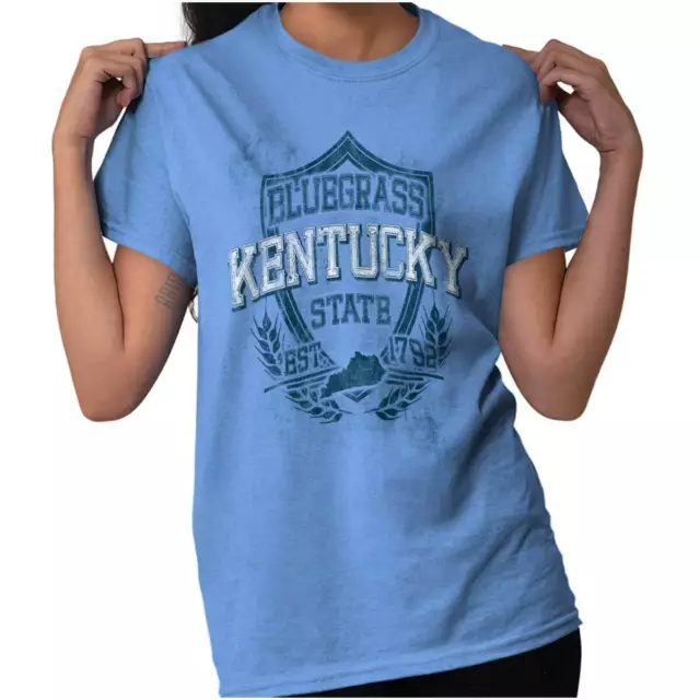 Kentucky State Motto Souvenir Tourist Gift Adult Short Sleeve Crewneck Tee