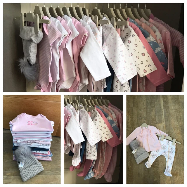 Baby Girls Clothes Bundle Age 0-3 Months Great Condition.