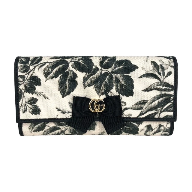 GUCCI GG Ribbon Bifold Long Wallet 435809 purse Japan ookura