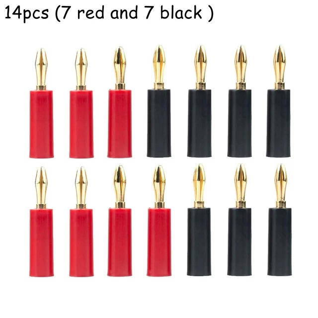 20pcs 4mm Connector Gold Plated Banana Audio Speaker Wire Cable - Foto 4