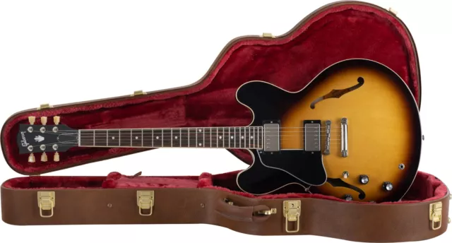 Gibson ES-335 LH Vintage Burst Lefthand Original Collection Gitarre Koffer
