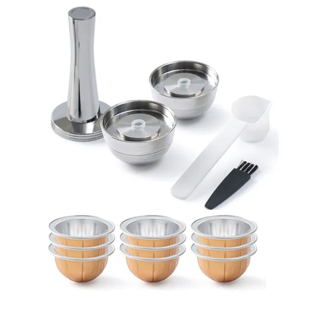 For use only with Nespresso Vertuo Next Vertuoline Reusable Stainless Steel  Capsule Refillable Coffee Filter with
