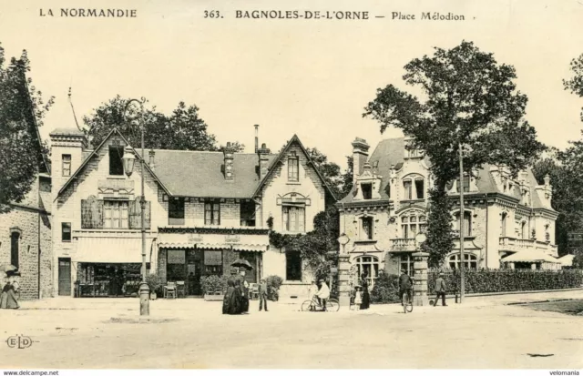 9266 cpa 61 Bagnoles de l'Orne - Place Melodion