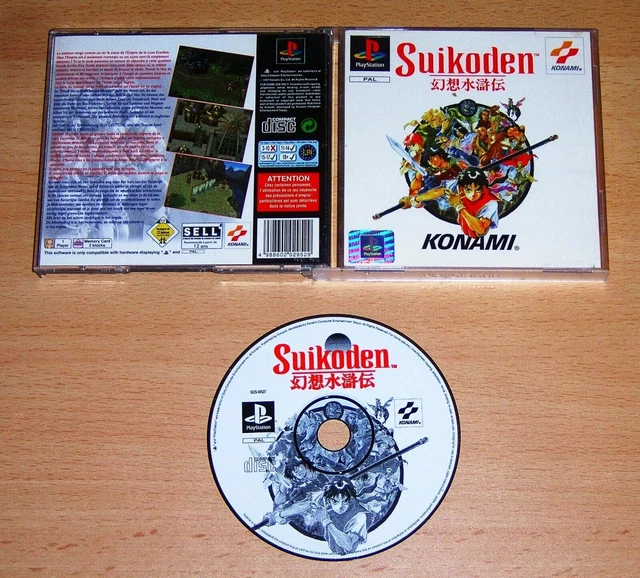 Jeu PS1 Suikoden - Version PAL Japonaise - État Correct