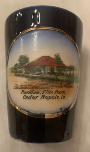 Vtg Souvenir China Pavilion Ellis Park Cedar Rapids Iowa Wheelock