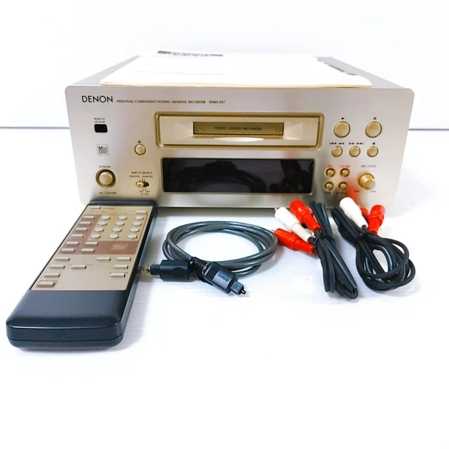 DMD-F07 ミニディスクレコーダー+未使用MD10枚 DENON DMD-F07 MINIDISC Player Recorder Tested with Remote