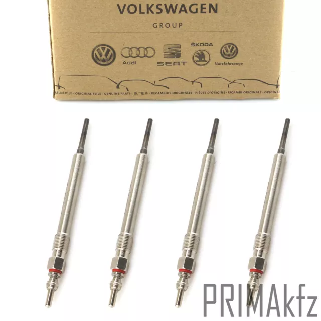 4x OE VAG Glühkerzen 059963319AB VW Golf 5 6 7 Passat T5 T6 Audi Seat Skoda