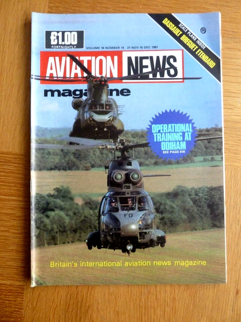 Aviation News Magazine 27 Nov-10 Dec 1987 Operational Training At Odiham