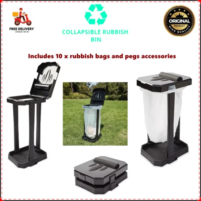 collapsible rubbish bin Camping Rubbish Trash Can Garbage Waste Dustbin Kitchen