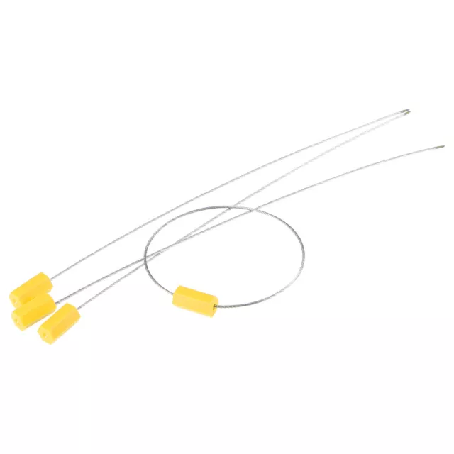 Acier Câble Scellés Anti-sabotage 12.8" pour Conteneur Porte Jaune Paquet 30