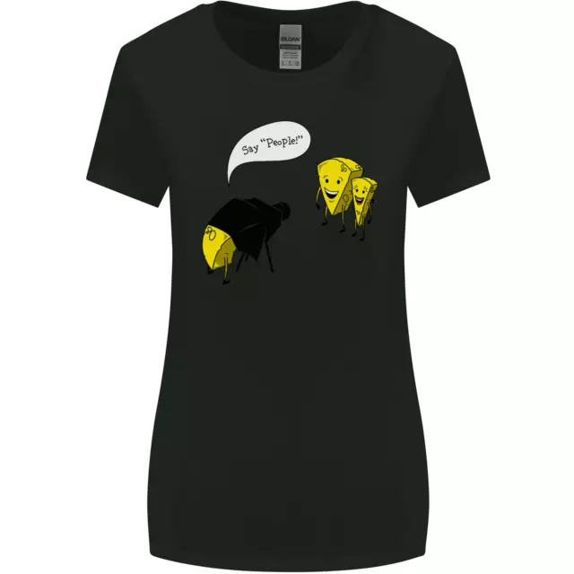 T-shirt donna taglio più largo Say People Funny Photograper fotografia