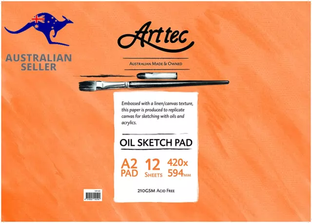 Oil Sketch Pad A2 Art Pad Sheet Size A2 Sheet Count 12 240Gsm Acid Free