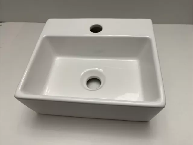 Signature Hardware MY-8028 Corrie Mini Porcelain Wall-Mount Bathroom Sink - Whit