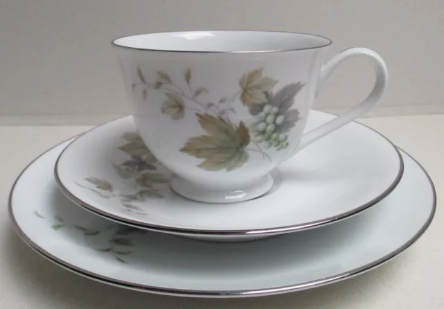 Lovely Noritake RC Trio, "DEAUVILLE" #764. Gorgeous Pattern. Like New