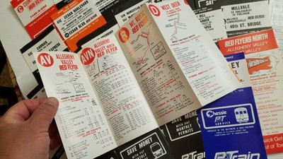 PITTSBURGH PA. PORT Authority PAT BUS TimeTable Schedules BIG RARE LOT
