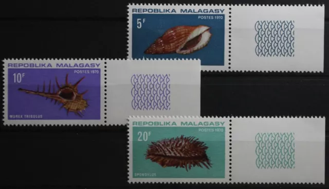 Madagascar 618-620 Mint Sea Snails #TL805