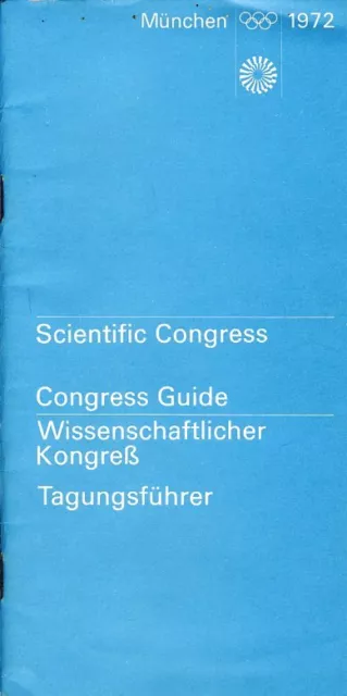 Olympische Spiele 1972 München "Tagungsführer" Otl Aicher OLYMPIADE OLYMPIA