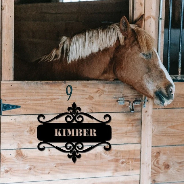 Amazon Com Personalized Horse Stall Name Plate Horse vrogue.co