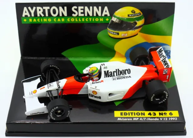 Minichamps Marlboro Mclaren Honda Mp4/7 A.senna 1992    1-43