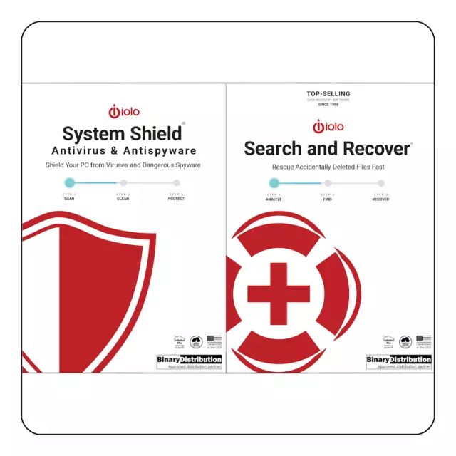 Iolo - Search and Recover & System Shield Bundle - 10 PC - 1 Year - [Download]