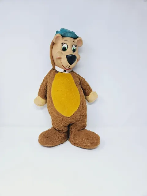 Vintage Rubber Face Plush Knickerbocker 1958 Yogi Bear Huckleberry Hound Doll