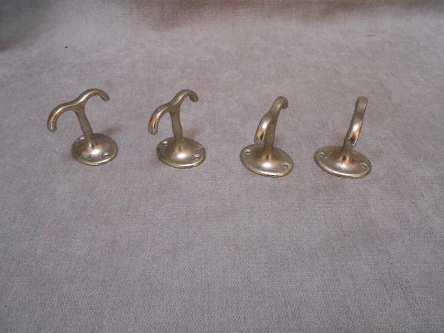 4 French steel   coat hat Hangers Hooks