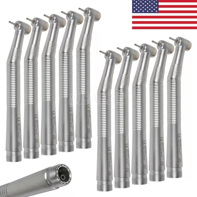 10x NSK style High Speed Push Button Handpiece standard head turbine 2 Holes USA