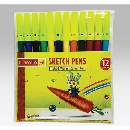 Camel Sketch Pen Full Size 12 Shades Pack of 10