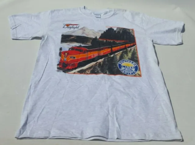Vtg Train, Railroad T Shirt. Southern Pacific Lines. The Shasta Daylight.