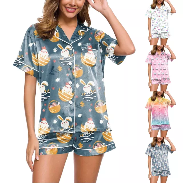 Sleep Tops for Women 2 Piece Sets Pajamas For Women Tiger Floral Graphic Print
