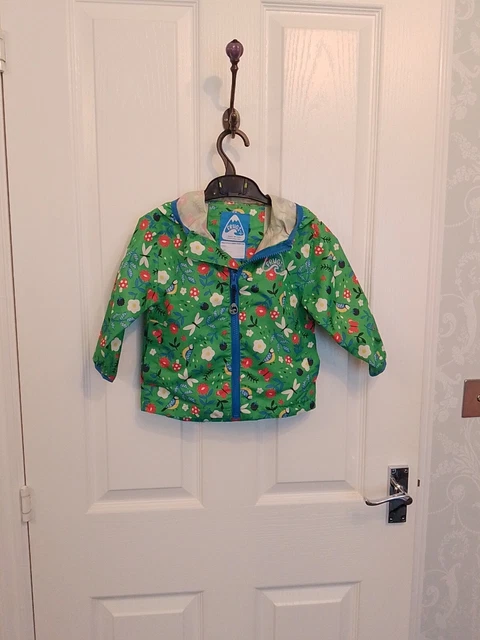frugi  Rain or shine jacket in Hedgerow print age 1-2 years 12to 24 months