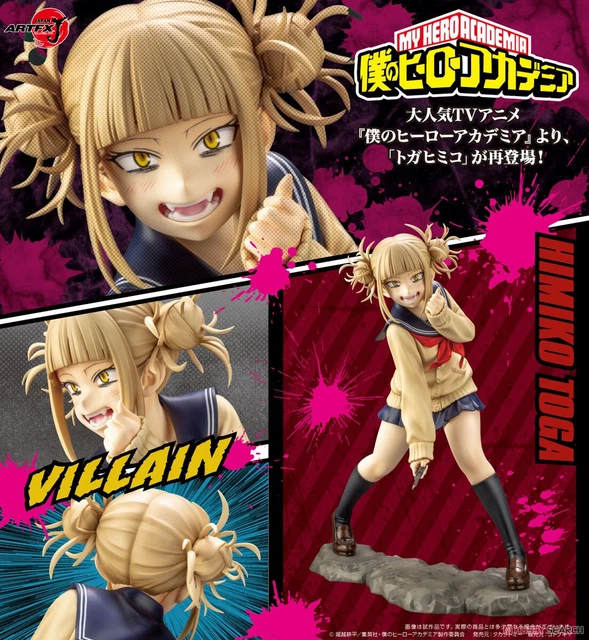 YLEAFUN Lot de 2 figurines de l'anime MHA Toga Himiko et Dabi en PVC, personnages de dessins animés MHA, statue de collection, décoration de bureau, 14 cm, 2 pièces, c